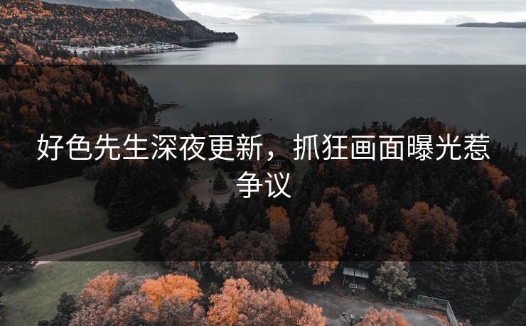 好色先生深夜更新，抓狂画面曝光惹争议